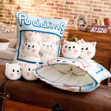 Load image into Gallery viewer, UwU Cat Pudding Bag Plush (=^･ｪ･^=))ﾉ彡☆