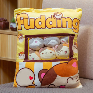 UwU Kitty Kats Pudding Bag Plush (=^-ω-^=)