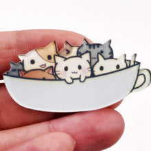 Load image into Gallery viewer, UwU Cat Cat Cat Pin