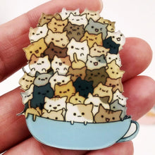 Load image into Gallery viewer, UwU Cat Cat Cat Pin