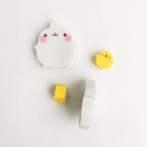 UwU Molang Rabbit & Duck Eraser