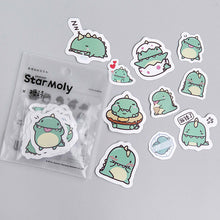 Load image into Gallery viewer, UwU Star Moly the Dinoasaur 40Pcs Sticker pack