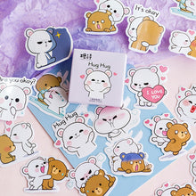 Load image into Gallery viewer, UwU Bear Hug Stickers