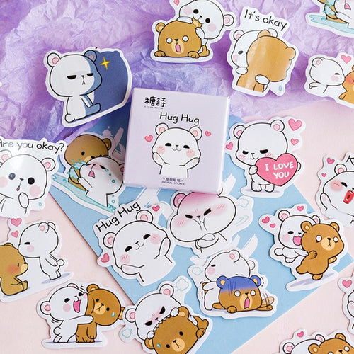 UwU Bear Hug Stickers