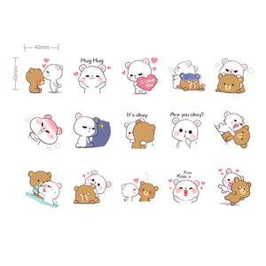 UwU Bear Hug Stickers