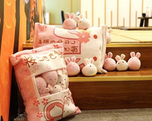 Load image into Gallery viewer, UwU Sakura Bunny Bag Plush