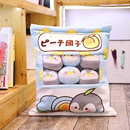 UwU Penguin Pudding Bag Plush (`･⊝･´)