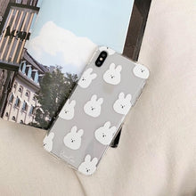 Load image into Gallery viewer, UwU Bunny iPhone Case (๑චᆽච๑)