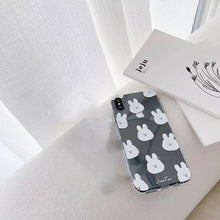 Load image into Gallery viewer, UwU Bunny iPhone Case (๑චᆽච๑)