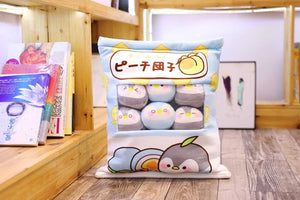 UwU Penguin Pudding Bag Plush (`･⊝･´)