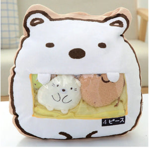 UwU Snow Polar Bear Pillow Plush  ʕ ㅇ ᴥ ㅇʔ